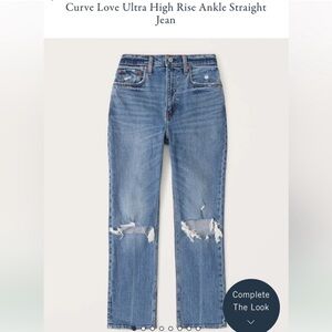 Abercrombie & Fitch Blue Boyfriend Jeans